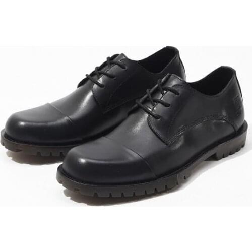 England style High Quality Genuine leather business shoes for men black Lace up casual Mens shoes Fashion Retro Derby shoes