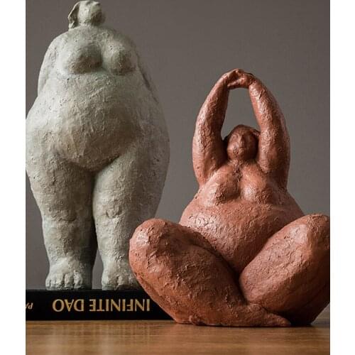Creative personality fat woman art ornaments home living room wine cabinet TV cabinet sculpture decoration modern simplicity