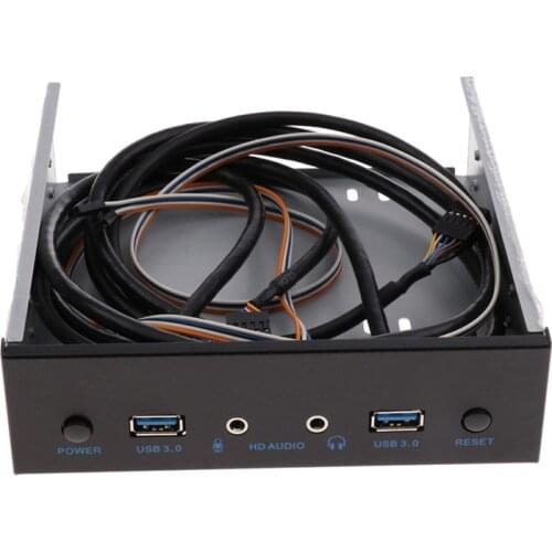 Usb 3.0 2 Port Optical Drive Front Panel Expansion Adapter Usb 3.0 Hub +Hd Audio+Power Switch Button