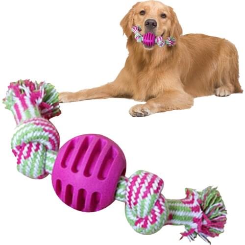 Dog Rope Toys Pet Chew Toys Bite Resistant Pet Dog Chew Toys Dogs Cleaning Teeth Toys Puppy Molar Teething With Bitten Tolerance