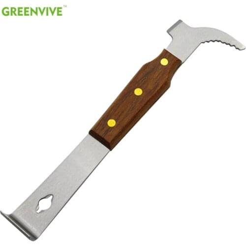 High Quality Beekeeping Hive Tool Beehive Tool Wooden Handle Scraper for Beekeeper Farm