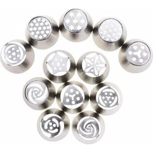 12PCS/Set Large Size Russian Nozzles Decoration Tips Cake Cupcake Decorating Tools Icing Piping Nozzle Baking & Pastry Gift