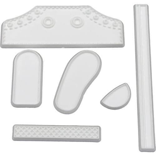 6PCS/SET Plastic Fondant Life Size Baby High Cut Sneaker Baking Cutter Cake Mold Bebe Shoe Decorating Tools For Cakes