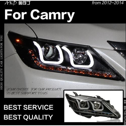 AKD Car Styling for Toyota Camry V50 LED Headlight 2012-2014 Camry LED DRL Hid Head Lamp Angel Eye Bi Xenon Accessories