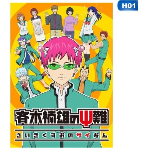 Diamond Embroidery 5D DIY Diamond Painting The Disastrous Life of Saiki Kusuo Anime Cross Stitch Rhinestone Home Decoration