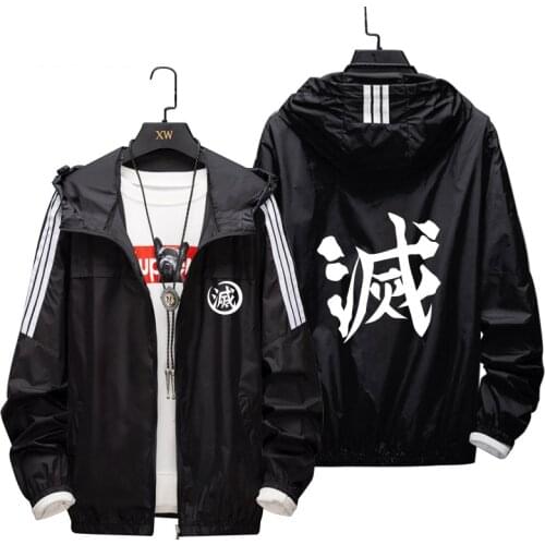 Anime! Demon Slayer: Kimetsu no Yaiba Kamado Tanjirou Agatsuma Zenitsu Around Zippered Coat Fashion Jacket M-5XL Free Shipping