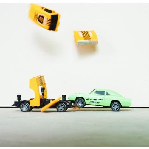 Pull Back Car Toys Car Building Blocks Collision Burst Detachable Toy Racing Car Pull back inertia Car Birthday Gift for Kids