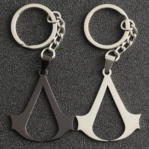 Valhalla Odyssey Origins Keychain Altair Ezio Connor Desmond Miles Abstergo Keyring Key Holder Chain Ring Game Jewelry Wholesale