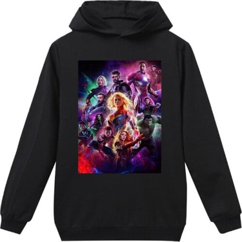 Marvel Kids Hoodies Girls Boys The Avengers Captain Mar-Vell Ironman Sweatshirt Kid Hoodies for Children Clothes Tops Sportswear