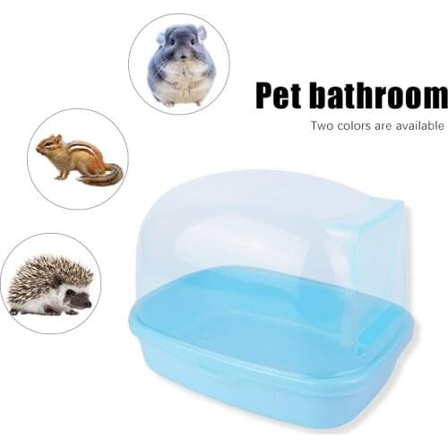 Small Animal Bath House Living Room For Small Pets Chinchilla Hedgehog Hamster Dry Bath Cleaning Box