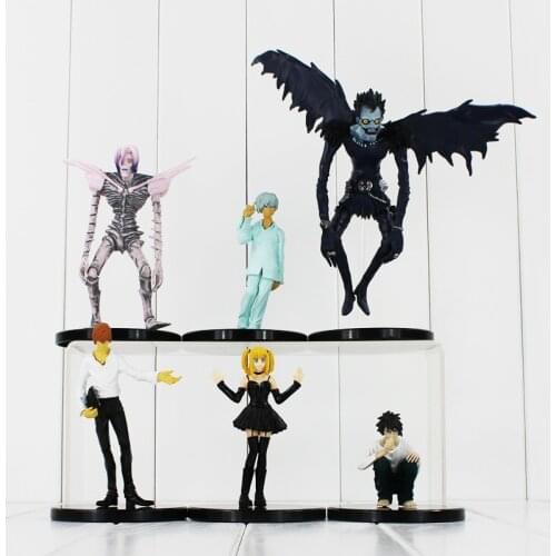Death Note L Killer Ryuuku Rem Misa Amane PVC Action Figures Toys 6pcs/lot