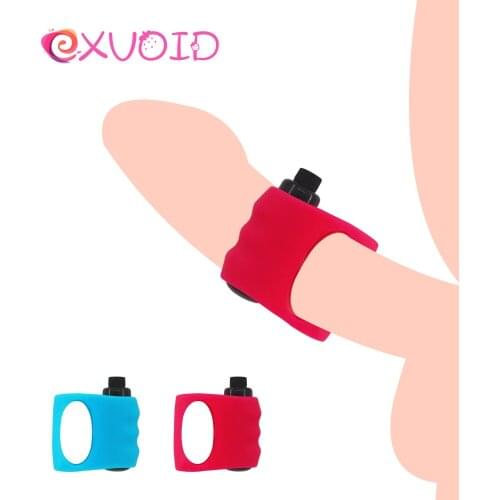 EXVOID Sex Toys for Couples Clitoris Stimulate Silicone Delay Ejacualtion Sex Shop Cock Vibrating Ring Penis Vibrator Ring