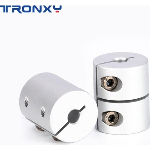2PCS Tronxy Flexible Shaft Coupling CNC Stepper Motor Coupler D20 L25 Shaft Coupling 3D Printer Accessories