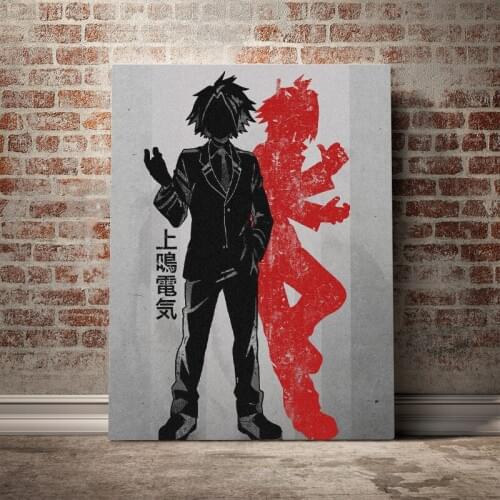 Kaminari Denki My Hero Academia Poster Canvas Wall Art Decoration prints for living Kid Children room Home bedroom decor