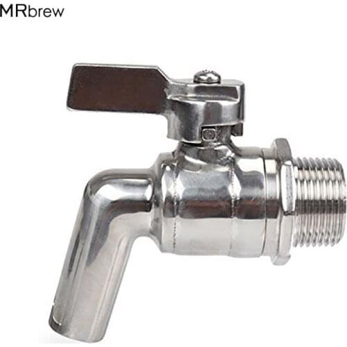 Stainless Steel Beer Keg Faucet Tap 200PSI For HomeBrew Barrel Fermenter Wine Beer Beverage Juice Dispenser Spigot Drink 1/2