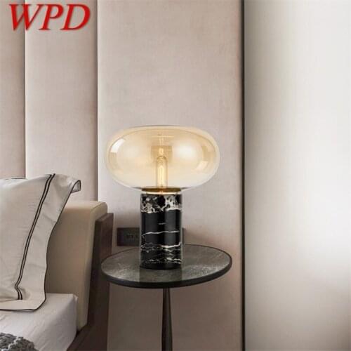 WPD Modern Bedside Table Lamp Marble E27 Desk Light LED Home Decorative For Foyer Living Room Office