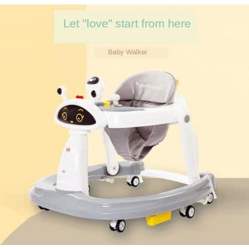 2020 New Baby Walker Multi-function Anti-o-shaped Leg Rollover 6-18 Months Male and Female Baby Hand Can Sit Baby Walker