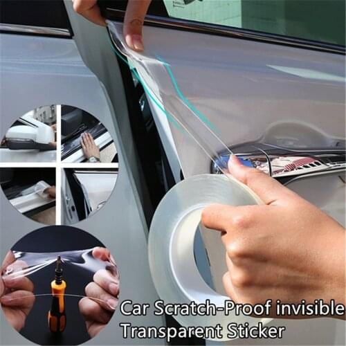 OLOMM 10/20X100cm Rhino Skin Protective Film Car Bumper Paint Protection Sticker Anti Scratch Clear Transparence Film