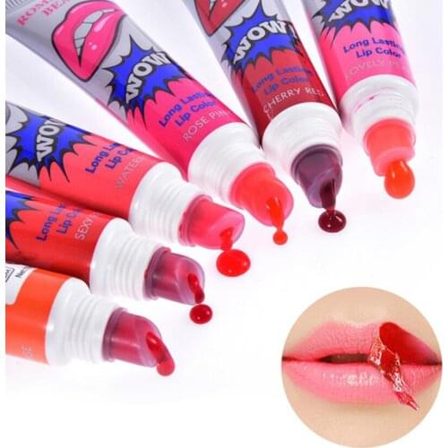 Amazing 6 Colors Peel Off Liquid Lipstick Waterproof Long Lasting Lip Gloss Lint Mask Makeup Tattoo Lipgloss Lipsticks Cosmetic