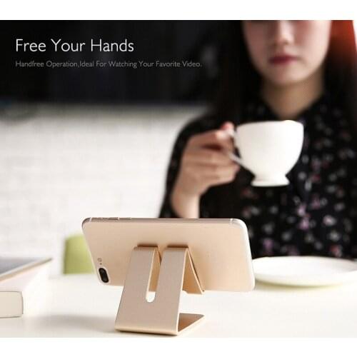 Aluminum Alloy Phone Holder Stand Desk Charger Dock Station Bracket for Smartphone NK-Shopping