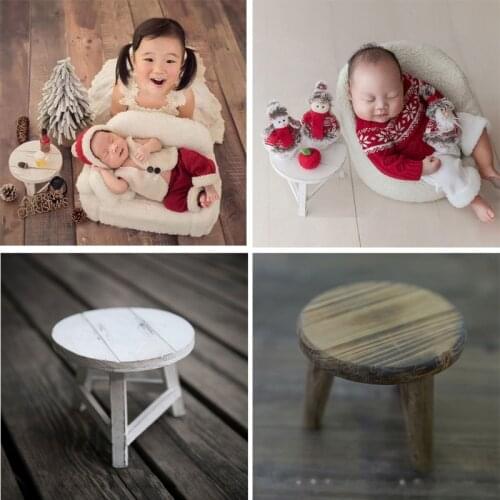 Newborn Photography Props Mini Wood Desk Tables Baby Photo Posing Wooden Prop Foto Shooting Accessories