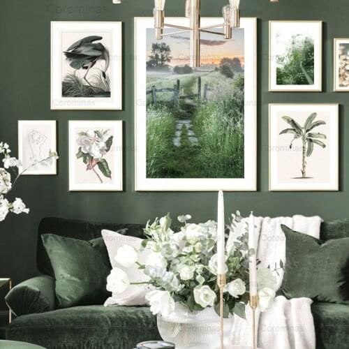 Nordic Tropical Green Plant Posters and Prints Scandinavian Decor Canvas Painting Wall Art Pictures for Living Room Home Decor