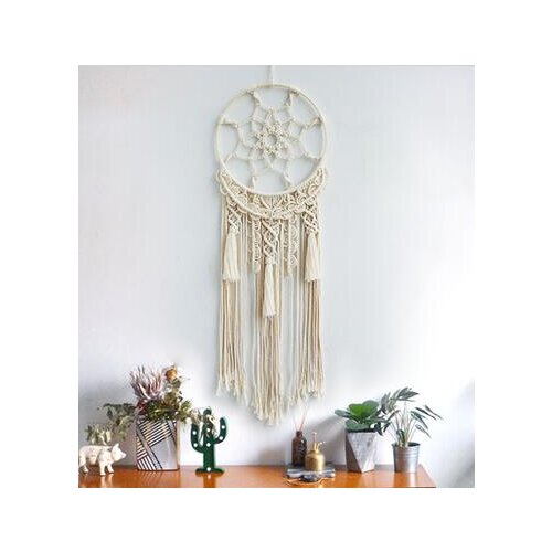 Nordic wind dream catcher tapestry hand-woven cotton rope living room bedroom hang decoration homestay decorated Bohemian