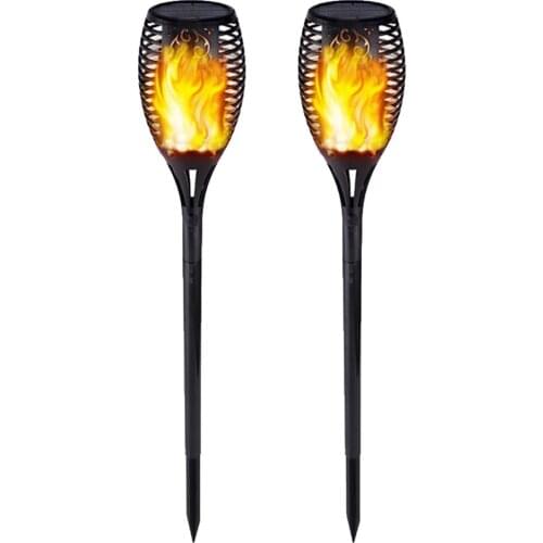 Solar Flame Light Outdoor Flickering Lamp Dancing Light Waterproof Landscape Night Light Garden Light Lawn Patio Path