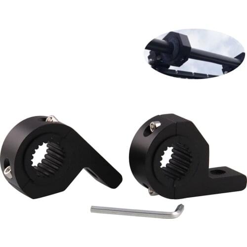 Universal 2pcs Mount Bracket Fog Driving Light Spotlight Clamp Bracket 20-30mm for Car Motorcycle Crash Bar Guard