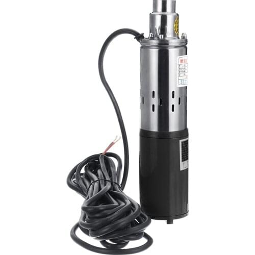 12V/24V/48V Water Pump High Lift 60m Solar High Pressure Deep Well Pump Submersible DC Pump Agricultural Irrigation Garden Home