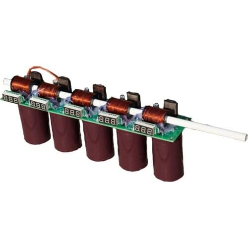 High voltage integrated electromagnetic gun simple multistage DIY coil gun kit physics experiment teaching model