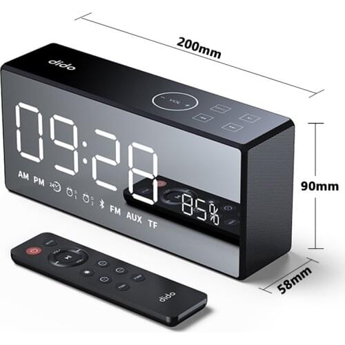 X9 Clock Alarm Bluetooth Speaker Portable Wireless Deep Bass Column 3DStereo Subwoofer Music Center Boombox Soundbar TF AUX FM