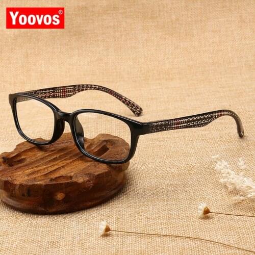 Yoovos 2021 Reading Glasses Men Square Mirror Reading Glasses Plastic Frames Eyewear Gafas De Lectura Mujer Progressive Glasses