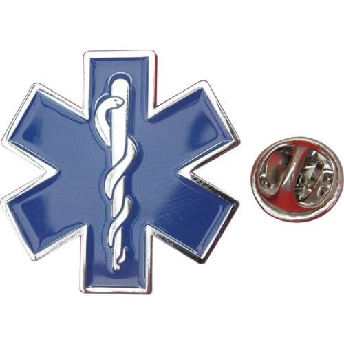 Star of Life Lapel Pin Badge Medical Symbol Brooch Caduceus Ambulance Paramedic