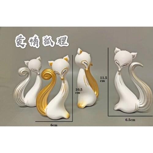 1PCS Home Ornament for Wedding Party Baby Shower Birthday Supplies DIY Cake Decoration Merry Christmas Love Fox Cake Topper