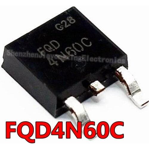 10PCS/LOT FQD4N60C 4A 600V 4N60 TO-252 New original spot hot sale