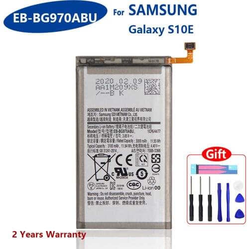100% Genuine EB-BG970ABU For Samsung Galaxy S10e S10E S10 E SM-G97000 3100mAh Mobile Phone New In Stock Batteries With Tools
