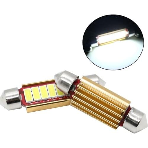 10X 31mm 36mm 39mm 41mm LED Bulbs Festoon C5W LED CANBUS C10W Car Interior Dome Lamp License Plate Reading Light White 12V