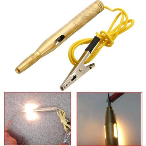 2020 Durable Car Electrical Tester DC 6-12V Copper Auto Voltage Circuit Test Pen Pencil with Probe Car Diagnostic Testing Tool