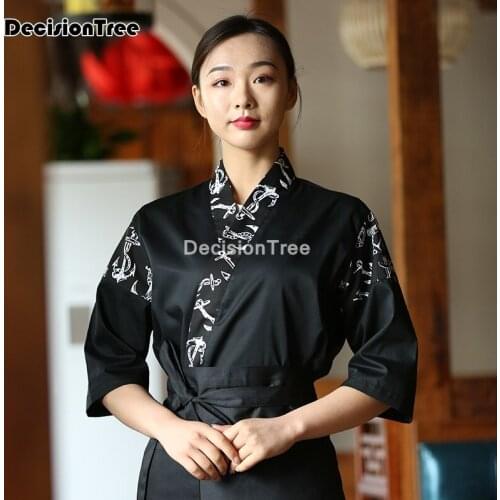 2021 hot unisex japanese korea style top quality chef cook uniform chef waiter work wear well designed restaurant cook