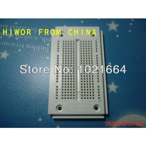 5pcs/lot SYB-46 Breadboard Size:91*55*8.5MM pitch:2.54MM [0.1inch] ProtoBoard