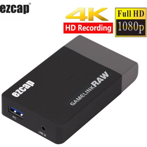 Real 4k 30hz 1080p 60fps 120fps Game Link RAW USB 3.0 HDMI Video Capture Card Ultra HD Video Recording Device Live Streaming Box