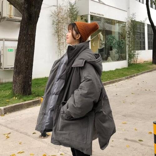 Oversize Jacket Women Parkas Fashion New Down Jacket Female Hooded Jacket Winter Woman Aline Jacket