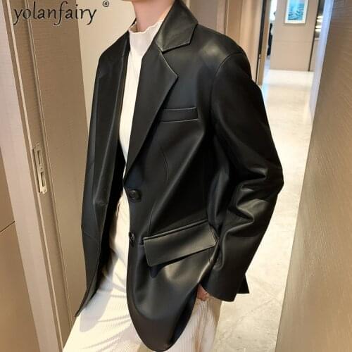 Genuine Leather Jacket Women Clothes 2020 100% Sheepskin Coat Korean Women Blazers Womens Leather Jackets Spring Autumn KJ5205