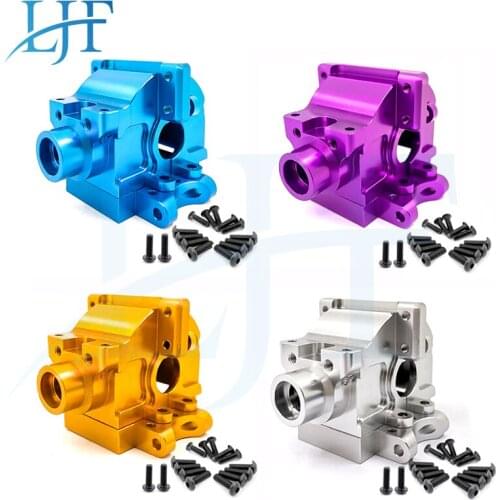 LJF Metal gearbox for 1/10 HSP 94122/177/188 and other oil truck Front and back universal wave box 06045 06046 122275 L236