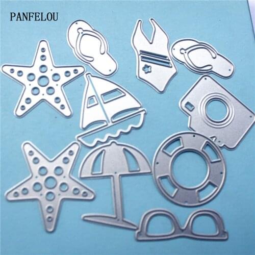 PANFELOU Metal craft Beach toys paper die cutting dies for Scrapbooking/DIY Easter wedding Halloween cards