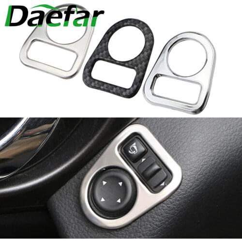 Stainless Steel Interior Rearview Mirror Adjustment Cover Trim Sticker For Nissan Qashqai J11 X-trail T32 2014 - 2017