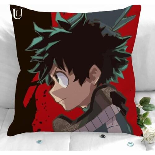 New Custom My Hero Academia Pillowcases Printed Square Pillowcase Home Decorative Zipper Pillow Cover 35X35cm40X40cm(One Side)