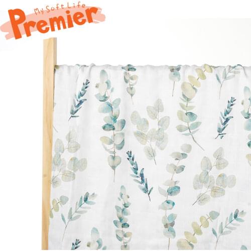 Kangobaby #My Soft Life# Premier Quality Digital Print Muslin Swaddle Blanket High-Grade Gift Box For Newborn Baby