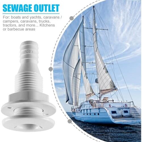 Bilge Pump Drain Vent Portable Thru Hull Sightseeing Enjoying Supplies for Boat Marine Yachts RV Camper Truck Fitting
